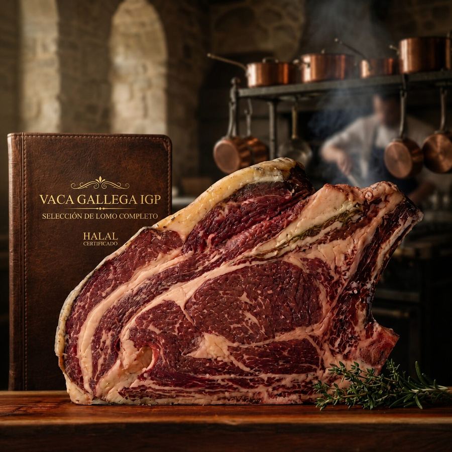 Corte de rib-eye de vaca gallega